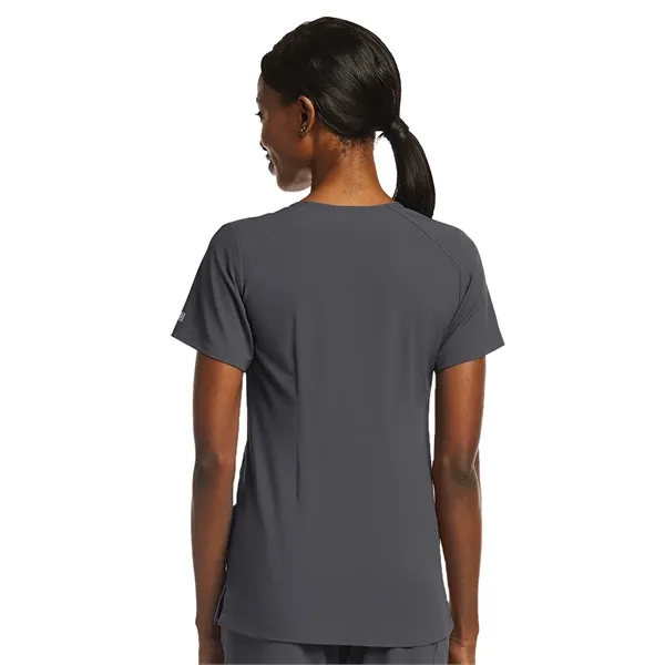 ScrubJoy Originals - Women's Fitted Two-Pocket V-Neck Top - ScrubJoy Originals - Women's Fitted Two-Pocket V-Neck Top - Image 16 of 23