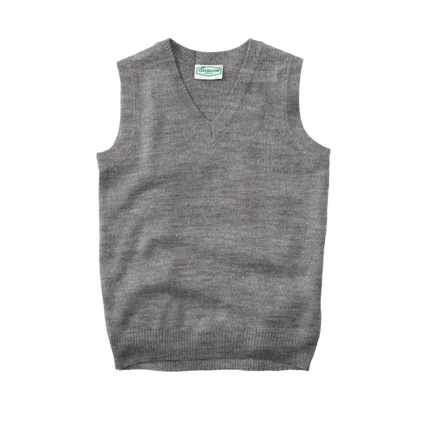 Classroom Uniforms - Youth Unisex V- Neck Sweater Vest - Classroom Uniforms - Youth Unisex V- Neck Sweater Vest - Image 3 of 6