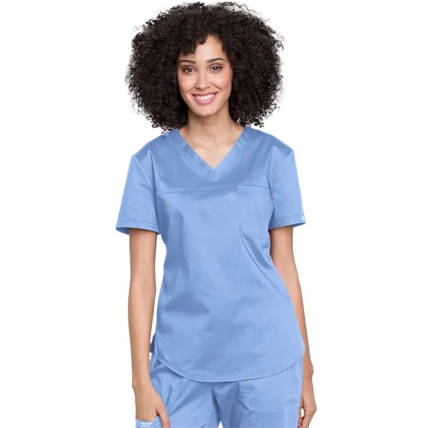 Cherokee - Workwear Revolution - Tuckable V-Neck O.R. Top - Cherokee - Workwear Revolution - Tuckable V-Neck O.R. Top - Image 3 of 13