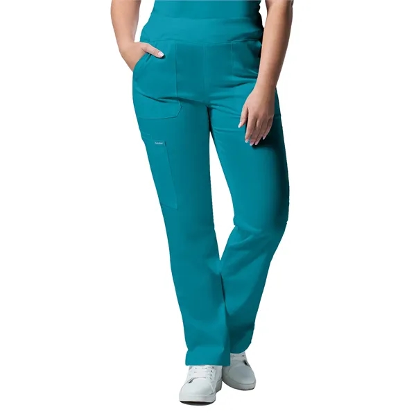 Landau - ProFlex - Women's 5-Pocket Mid-Rise Rib-Knit Ela... - Landau - ProFlex - Women's 5-Pocket Mid-Rise Rib-Knit Ela... - Image 27 of 34