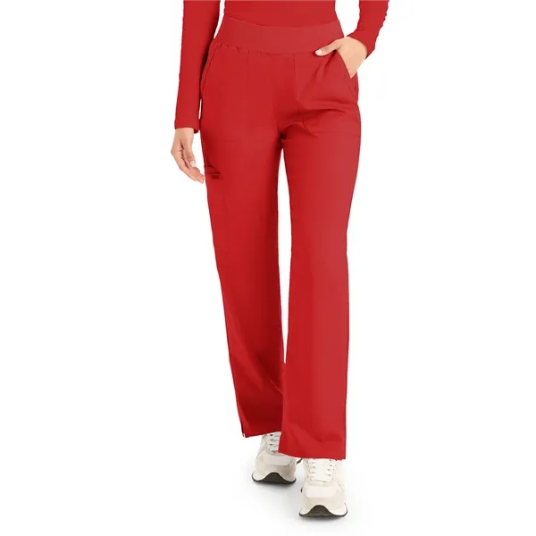 Landau - ProFlex - Women's 5-Pocket Mid-Rise Rib-Knit Ela... - Landau - ProFlex - Women's 5-Pocket Mid-Rise Rib-Knit Ela... - Image 31 of 34