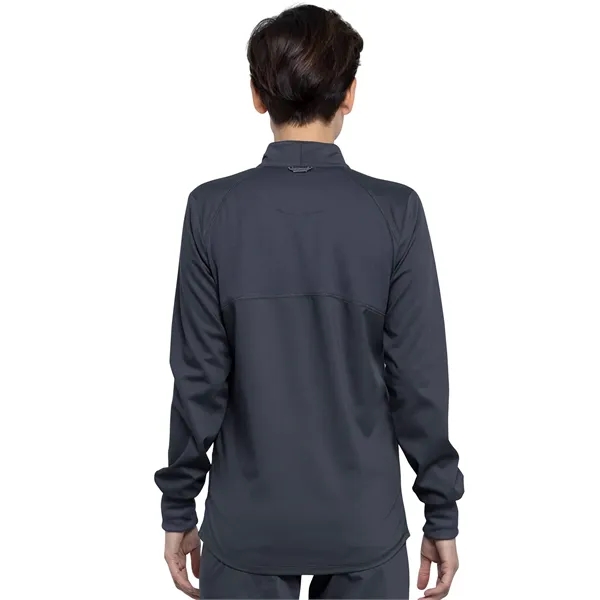 Cherokee - Workwear Revolution - Zip Front High-Low Jacket - Cherokee - Workwear Revolution - Zip Front High-Low Jacket - Image 4 of 7