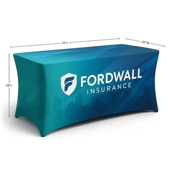 6' Spandex Stretch Table Cover - 6' Spandex Stretch Table Cover - Image 1 of 4