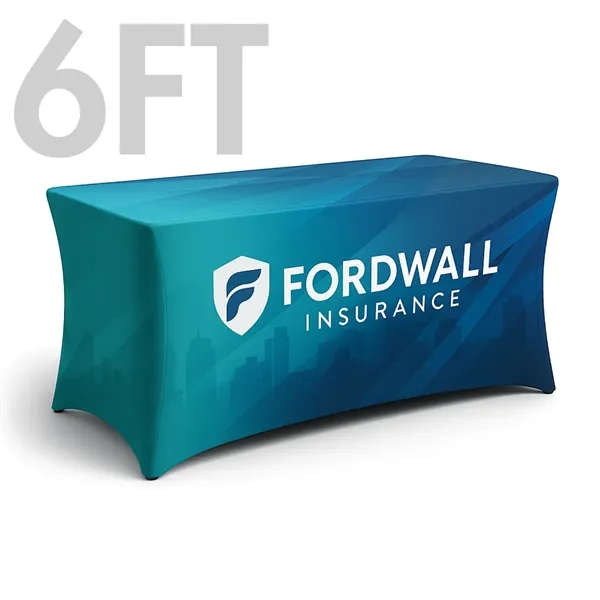 6' Spandex Stretch Table Cover - 6' Spandex Stretch Table Cover - Image 0 of 4