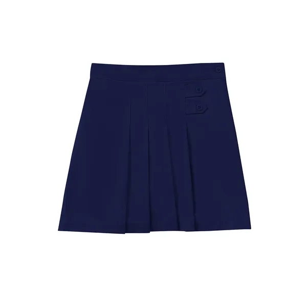 Classroom Uniforms - Girls' Stretch Pleated Tab Scooter - Classroom Uniforms - Girls' Stretch Pleated Tab Scooter - Image 1 of 2