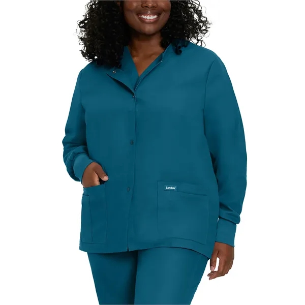 Landau - Essentials - Women's Four-Pocket Crew Neck Warm-... - Landau - Essentials - Women's Four-Pocket Crew Neck Warm-... - Image 3 of 29