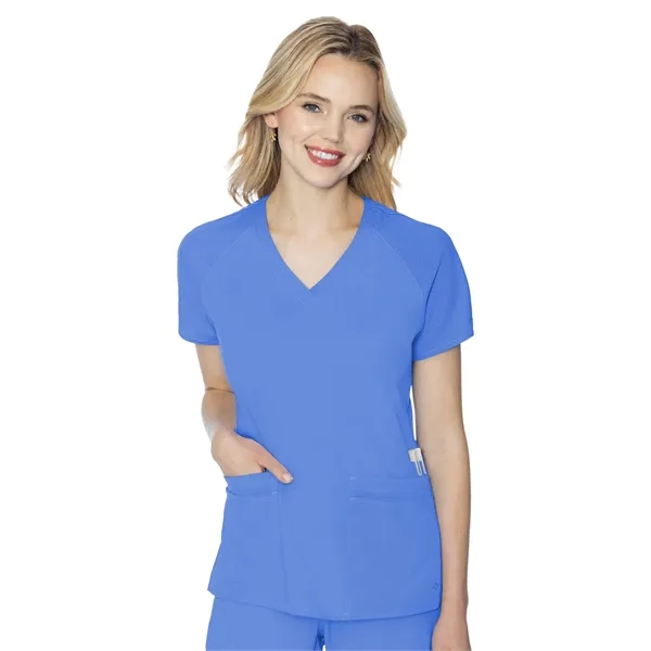 Med Couture - MC Touch - Women's 6-Pocket Raglan Sleeve Top - Med Couture - MC Touch - Women's 6-Pocket Raglan Sleeve Top - Image 3 of 19