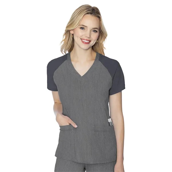 Med Couture - MC Touch - Women's 6-Pocket Raglan Sleeve Top - Med Couture - MC Touch - Women's 6-Pocket Raglan Sleeve Top - Image 15 of 19