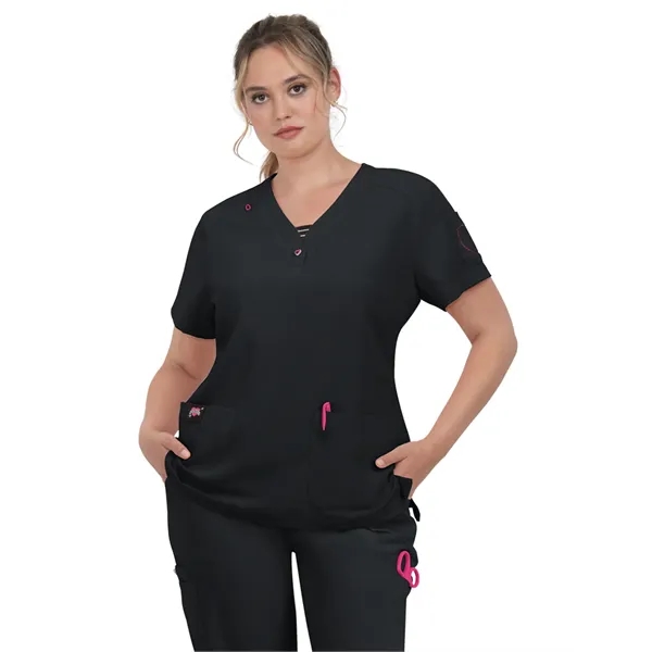 koi - Betsey Johnson - Women's Three-Pocket Striped Trim ... - koi - Betsey Johnson - Women's Three-Pocket Striped Trim ... - Image 3 of 7