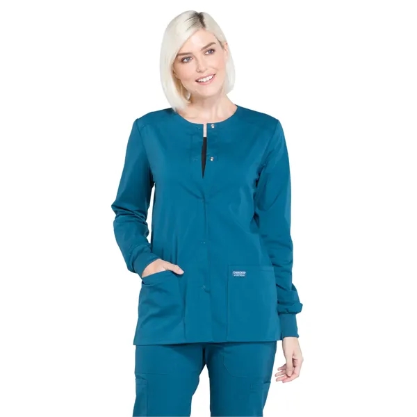Cherokee - Workwear Professionals - Women's Snap Front Ja... - Cherokee - Workwear Professionals - Women's Snap Front Ja... - Image 3 of 25