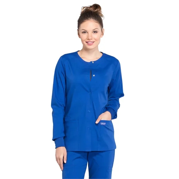 Cherokee - Workwear Professionals - Women's Snap Front Ja... - Cherokee - Workwear Professionals - Women's Snap Front Ja... - Image 7 of 25