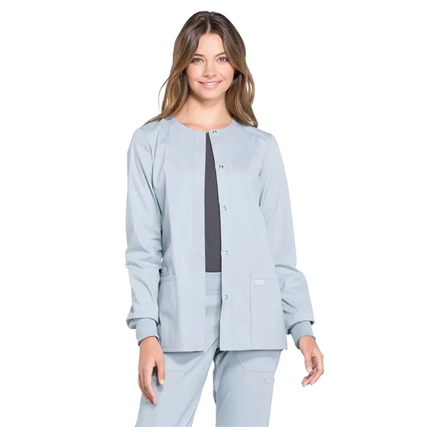 Cherokee - Workwear Professionals - Women's Snap Front Ja... - Cherokee - Workwear Professionals - Women's Snap Front Ja... - Image 9 of 25