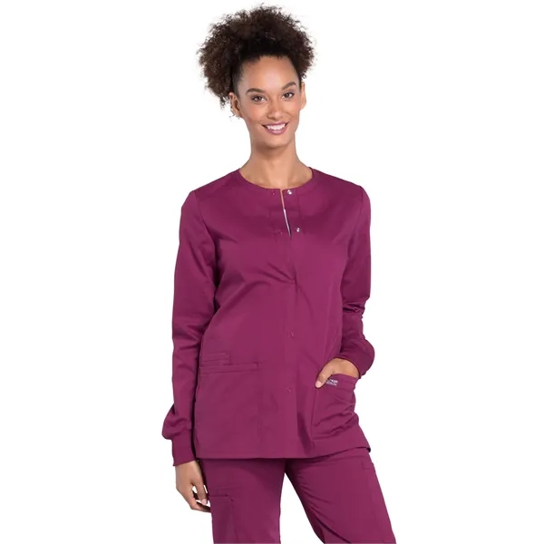 Cherokee - Workwear Professionals - Women's Snap Front Ja... - Cherokee - Workwear Professionals - Women's Snap Front Ja... - Image 25 of 25
