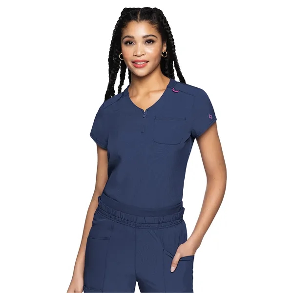 Med Couture - MC AMP - Women's 1-Pocket V-Neck Top - Med Couture - MC AMP - Women's 1-Pocket V-Neck Top - Image 7 of 13