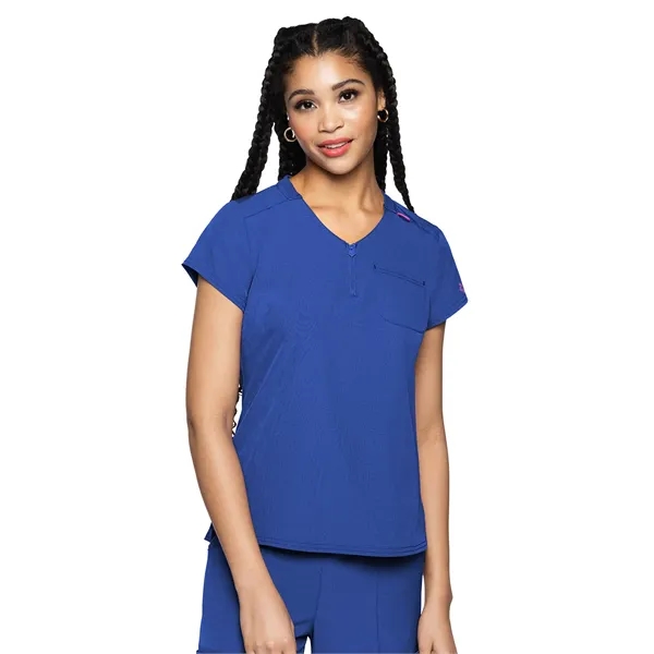 Med Couture - MC AMP - Women's 1-Pocket V-Neck Top - Med Couture - MC AMP - Women's 1-Pocket V-Neck Top - Image 11 of 13