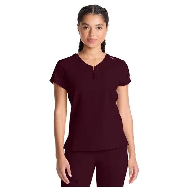 Med Couture - MC AMP - Women's 1-Pocket V-Neck Top - Med Couture - MC AMP - Women's 1-Pocket V-Neck Top - Image 13 of 13