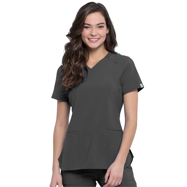 Infinity - Women's 2 Pocket Princess Seams V-Neck Top - Infinity - Women's 2 Pocket Princess Seams V-Neck Top - Image 9 of 17