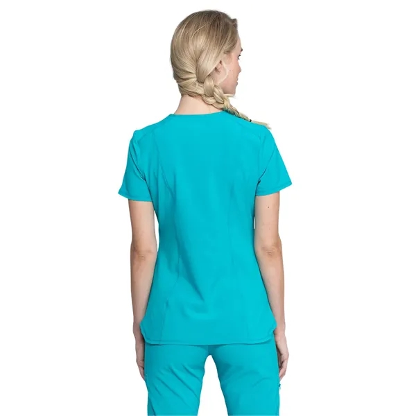 Infinity - Women's 2 Pocket Princess Seams V-Neck Top - Infinity - Women's 2 Pocket Princess Seams V-Neck Top - Image 12 of 17