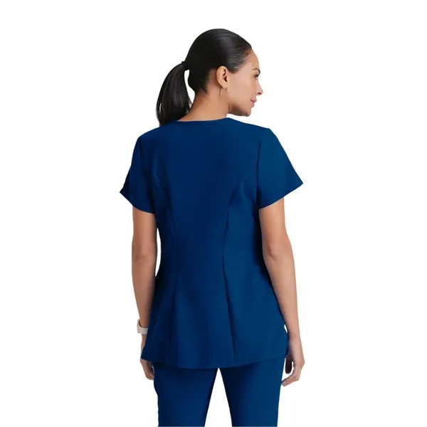 Grey's Anatomy Classic - Women's Two-Pocket Mock Wrap Lil... - Grey's Anatomy Classic - Women's Two-Pocket Mock Wrap Lil... - Image 2 of 7