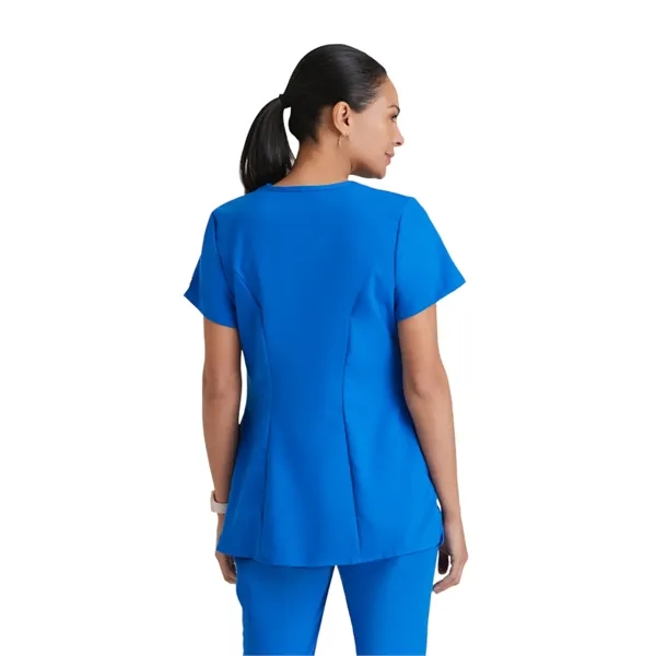 Grey's Anatomy Classic - Women's Two-Pocket Mock Wrap Lil... - Grey's Anatomy Classic - Women's Two-Pocket Mock Wrap Lil... - Image 4 of 7