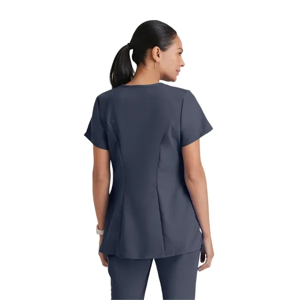 Grey's Anatomy Classic - Women's Two-Pocket Mock Wrap Lil... - Grey's Anatomy Classic - Women's Two-Pocket Mock Wrap Lil... - Image 6 of 7