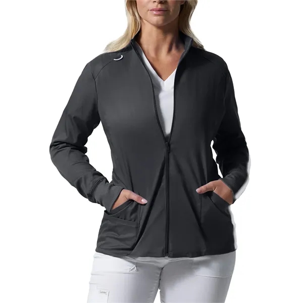 Landau - ProFlex - Women's 3-Pocket Mock Neck Zip-Front J... - Landau - ProFlex - Women's 3-Pocket Mock Neck Zip-Front J... - Image 9 of 27