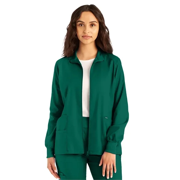 Landau - ProFlex - Women's 3-Pocket Mock Neck Zip-Front J... - Landau - ProFlex - Women's 3-Pocket Mock Neck Zip-Front J... - Image 11 of 27
