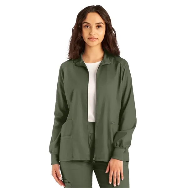 Landau - ProFlex - Women's 3-Pocket Mock Neck Zip-Front J... - Landau - ProFlex - Women's 3-Pocket Mock Neck Zip-Front J... - Image 13 of 27