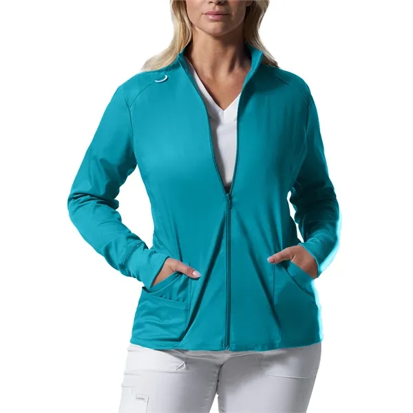 Landau - ProFlex - Women's 3-Pocket Mock Neck Zip-Front J... - Landau - ProFlex - Women's 3-Pocket Mock Neck Zip-Front J... - Image 19 of 27