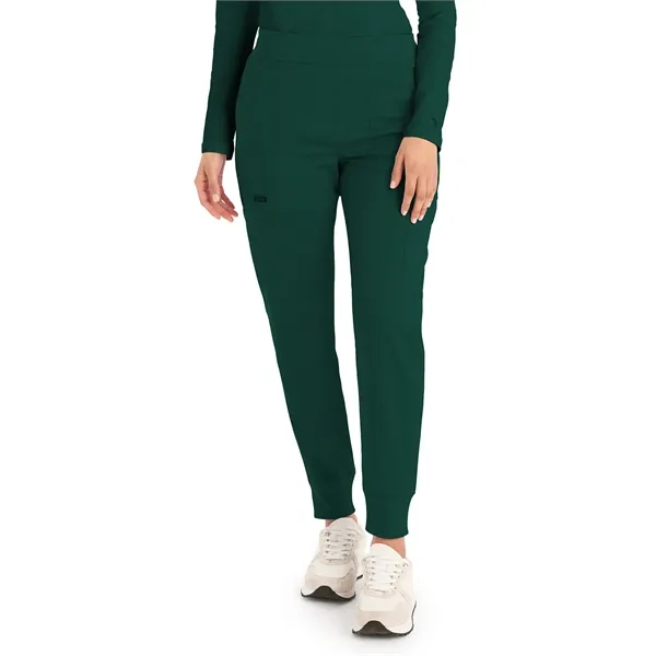 Landau - ProFlex - Women's Six-Pocket Mid-Rise Elastic-Ba... - Landau - ProFlex - Women's Six-Pocket Mid-Rise Elastic-Ba... - Image 11 of 25
