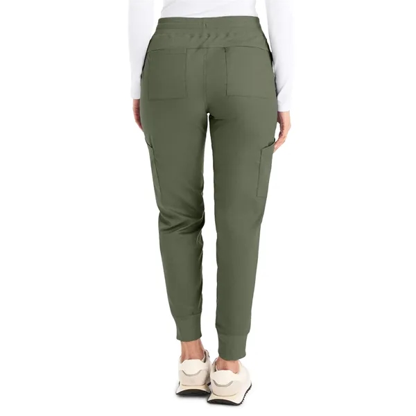 Landau - ProFlex - Women's Six-Pocket Mid-Rise Elastic-Ba... - Landau - ProFlex - Women's Six-Pocket Mid-Rise Elastic-Ba... - Image 12 of 25