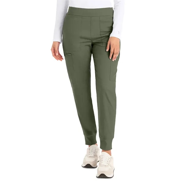Landau - ProFlex - Women's Six-Pocket Mid-Rise Elastic-Ba... - Landau - ProFlex - Women's Six-Pocket Mid-Rise Elastic-Ba... - Image 13 of 25