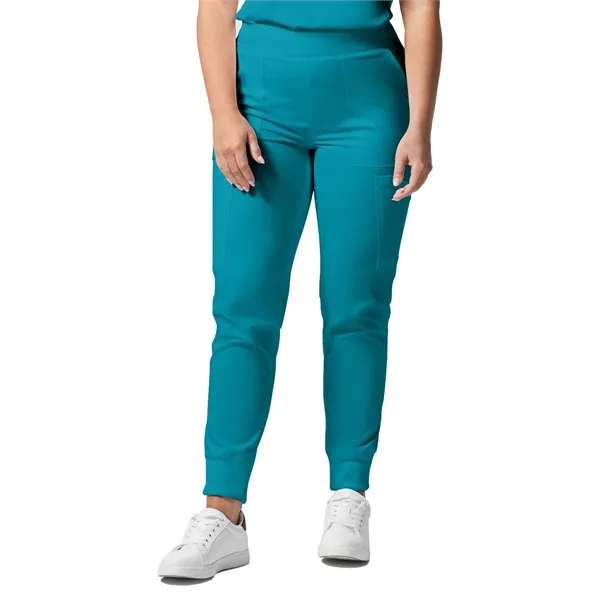 Landau - ProFlex - Women's Six-Pocket Mid-Rise Elastic-Ba... - Landau - ProFlex - Women's Six-Pocket Mid-Rise Elastic-Ba... - Image 17 of 25