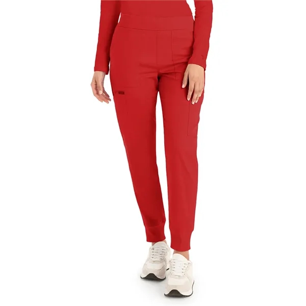 Landau - ProFlex - Women's Six-Pocket Mid-Rise Elastic-Ba... - Landau - ProFlex - Women's Six-Pocket Mid-Rise Elastic-Ba... - Image 21 of 25