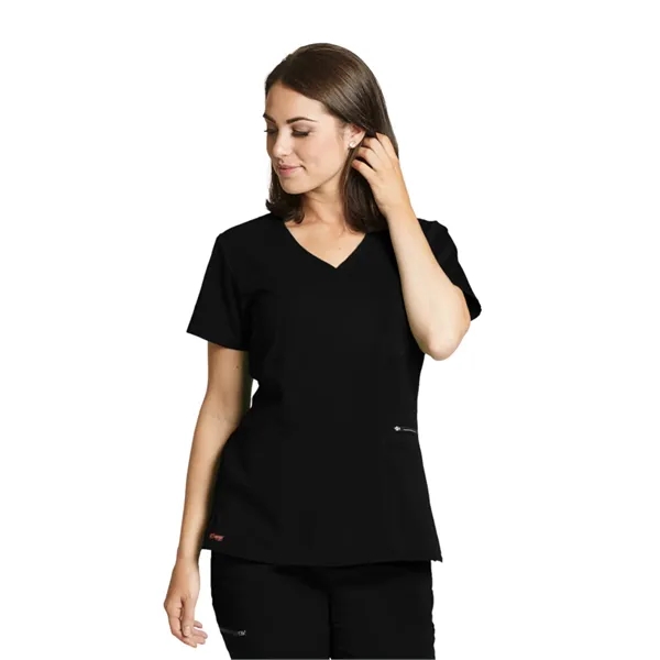 Grey's Anatomy Spandex Stretch - Women's Three-Pocket V-N... - Grey's Anatomy Spandex Stretch - Women's Three-Pocket V-N... - Image 3 of 22