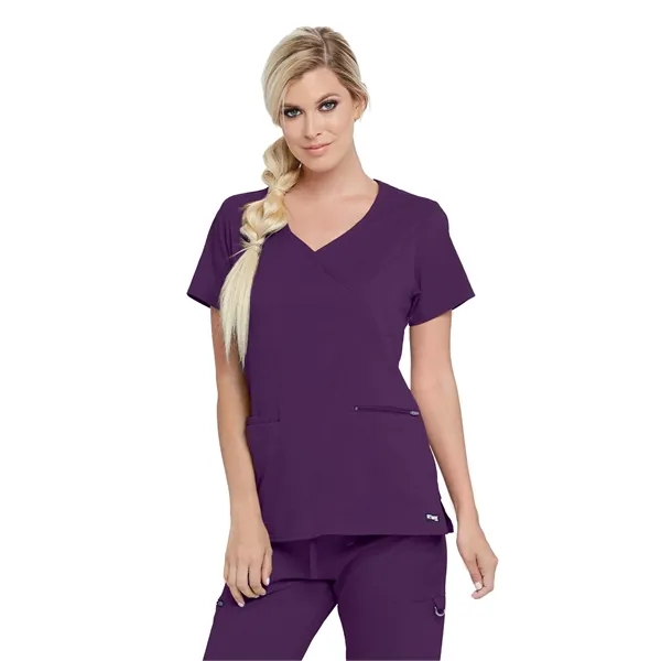 Grey's Anatomy Spandex Stretch - Women's Three-Pocket V-N... - Grey's Anatomy Spandex Stretch - Women's Three-Pocket V-N... - Image 7 of 22