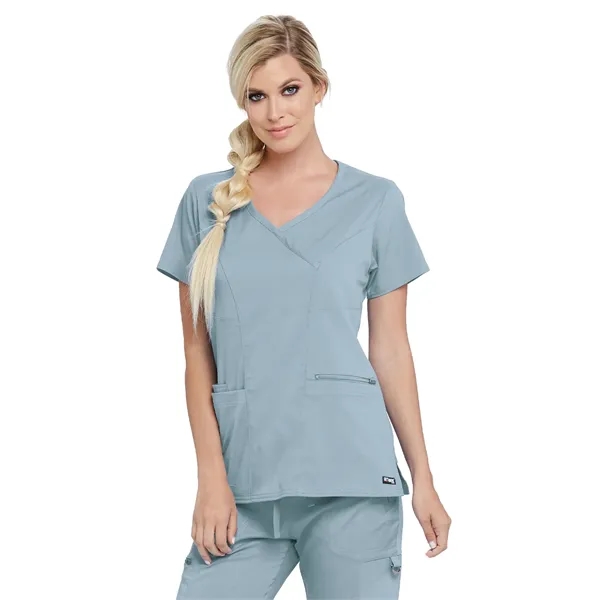 Grey's Anatomy Spandex Stretch - Women's Three-Pocket V-N... - Grey's Anatomy Spandex Stretch - Women's Three-Pocket V-N... - Image 11 of 22