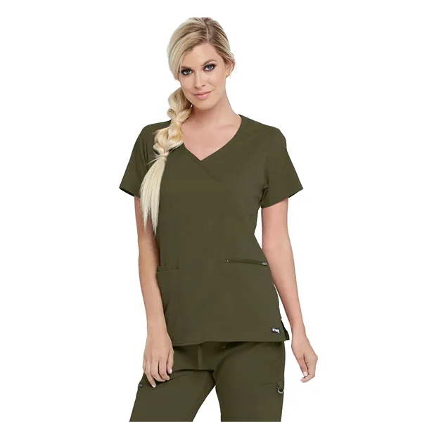 Grey's Anatomy Spandex Stretch - Women's Three-Pocket V-N... - Grey's Anatomy Spandex Stretch - Women's Three-Pocket V-N... - Image 15 of 22