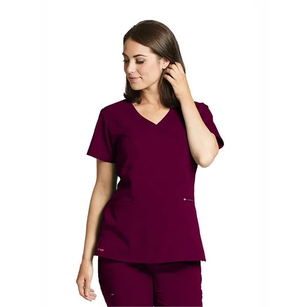 Grey's Anatomy Spandex Stretch - Women's Three-Pocket V-N... - Grey's Anatomy Spandex Stretch - Women's Three-Pocket V-N... - Image 22 of 22