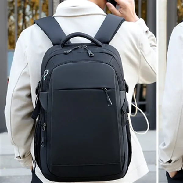 20L Modern Business & Travel Laptop Backpack with USB Port - 20L Modern Business & Travel Laptop Backpack with USB Port - Image 8 of 8