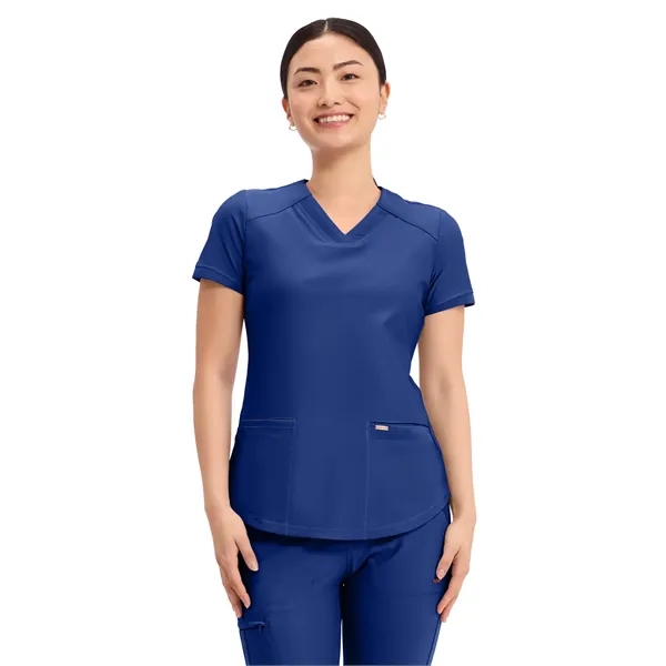 Cherokee - Form - Women's Curved Hemline V-Neck Top - Cherokee - Form - Women's Curved Hemline V-Neck Top - Image 9 of 29