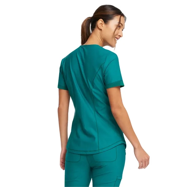 Cherokee - Form - Women's Curved Hemline V-Neck Top - Cherokee - Form - Women's Curved Hemline V-Neck Top - Image 10 of 29