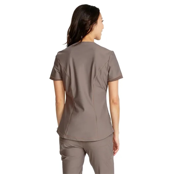 Cherokee - Form - Women's Curved Hemline V-Neck Top - Cherokee - Form - Women's Curved Hemline V-Neck Top - Image 12 of 29