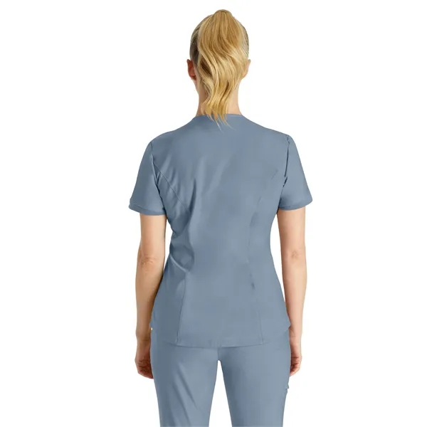 Cherokee - Form - Women's Curved Hemline V-Neck Top - Cherokee - Form - Women's Curved Hemline V-Neck Top - Image 16 of 29