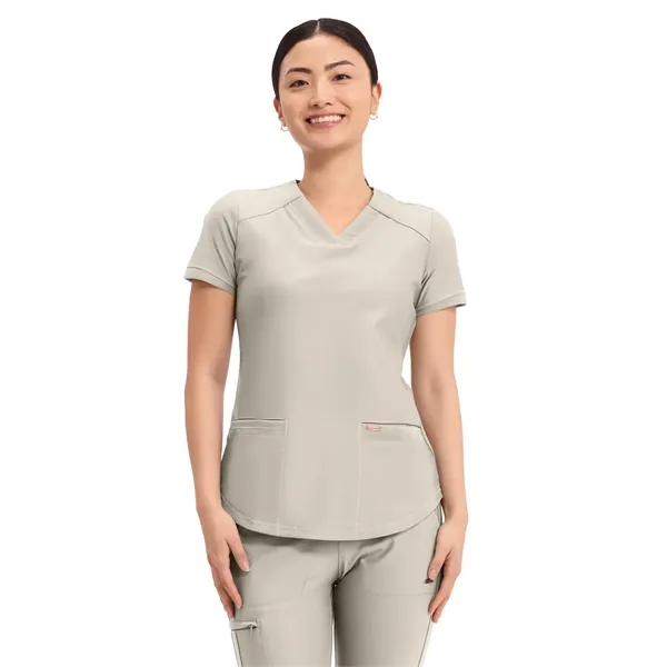 Cherokee - Form - Women's Curved Hemline V-Neck Top - Cherokee - Form - Women's Curved Hemline V-Neck Top - Image 25 of 29
