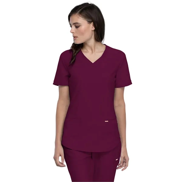 Cherokee - Form - Women's Curved Hemline V-Neck Top - Cherokee - Form - Women's Curved Hemline V-Neck Top - Image 29 of 29