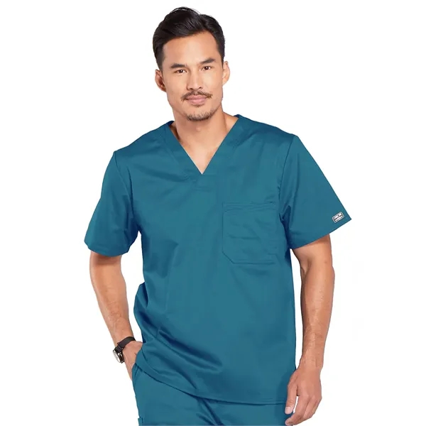 Cherokee - Workwear Core Stretch - Men's Tuckable V-Neck Top - Cherokee - Workwear Core Stretch - Men's Tuckable V-Neck Top - Image 3 of 17
