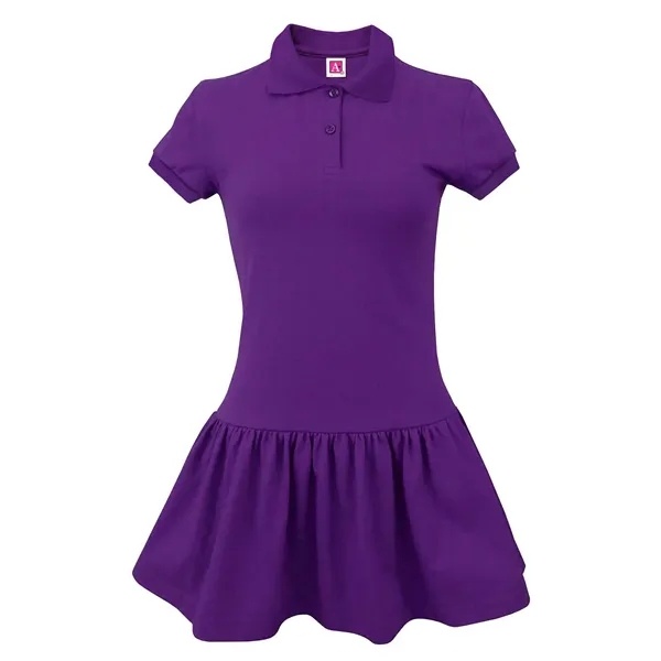 A+ Uniforms Knits - Girls' Jersey Knit Dress - A+ Uniforms Knits - Girls' Jersey Knit Dress - Image 4 of 4
