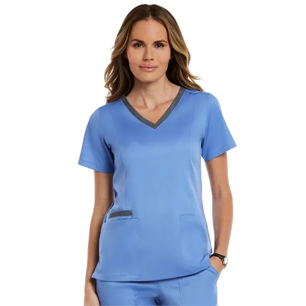 Maevn - Matrix - Women's Three-Pocket Heather Neck Band Top - Maevn - Matrix - Women's Three-Pocket Heather Neck Band Top - Image 6 of 31