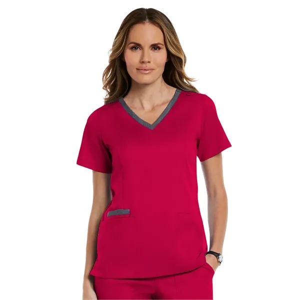 Maevn - Matrix - Women's Three-Pocket Heather Neck Band Top - Maevn - Matrix - Women's Three-Pocket Heather Neck Band Top - Image 7 of 31
